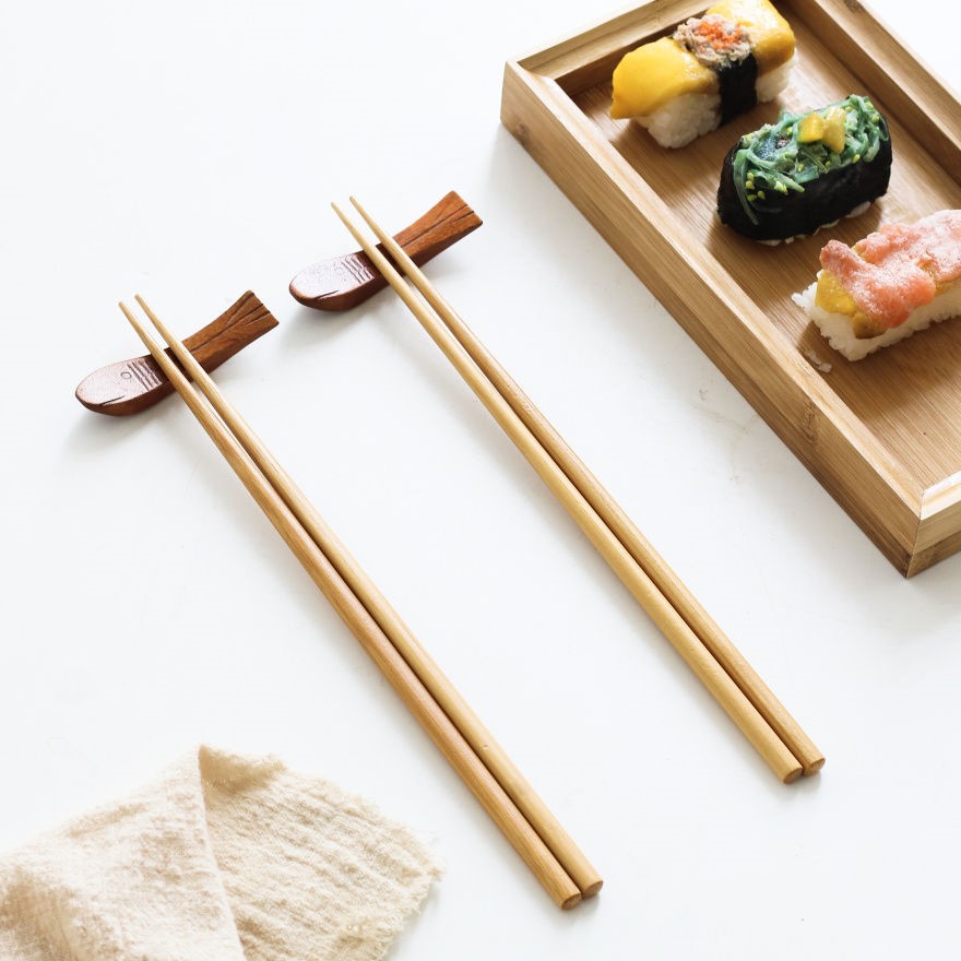 竹筷子家用日式尖头筷子细尖家用寿司刺身日本料理楠竹筷子和风