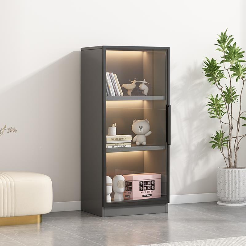 柜展书柜示柜电视柜边柜置物酒柜靠厅墙家用AL101227客立带玻璃门