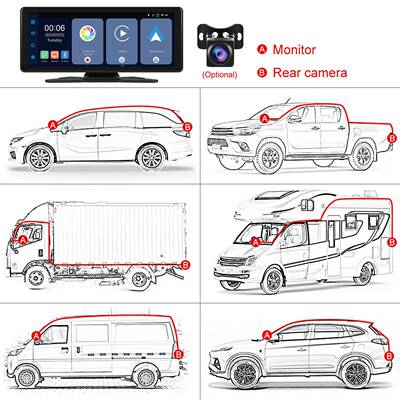 新品8.1a寸中控车载Crpl体ay/安录卓auto111前后双导航倒车一机