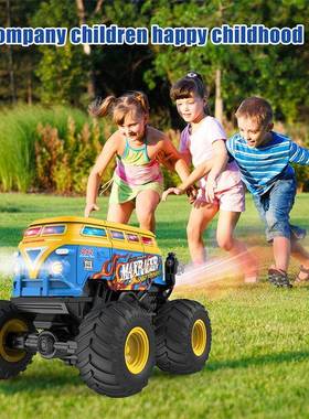 0252年新款音乐光越野遥控特车技车直立灯旋无品牌/转大脚校巴儿