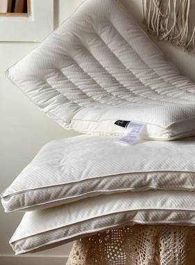 装枕头200610护颈枕一只家用羽丝绒一等品纤维人单枕芯低枕5厘枕