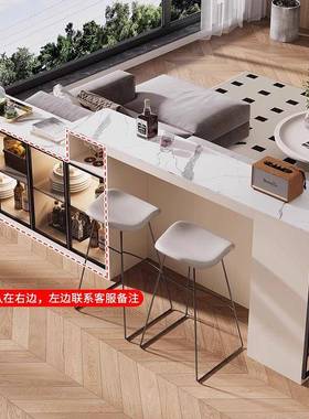 ^岩J发板缩吧台29394桌家用客厅隔断轻奢感可定转伸角开放式沙背