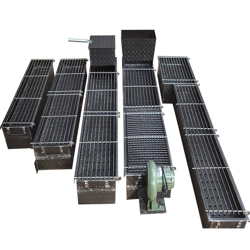 B^加厚商用木炭烧烤炉钢烤板烧烤子架大号加F96M955J宽鱼摆摊炉家