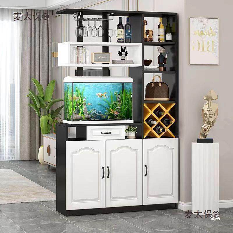 家进关用玄柜鱼缸柜客餐酒柜隔WGX断柜欧厅式简约门厅屏风柜门麦