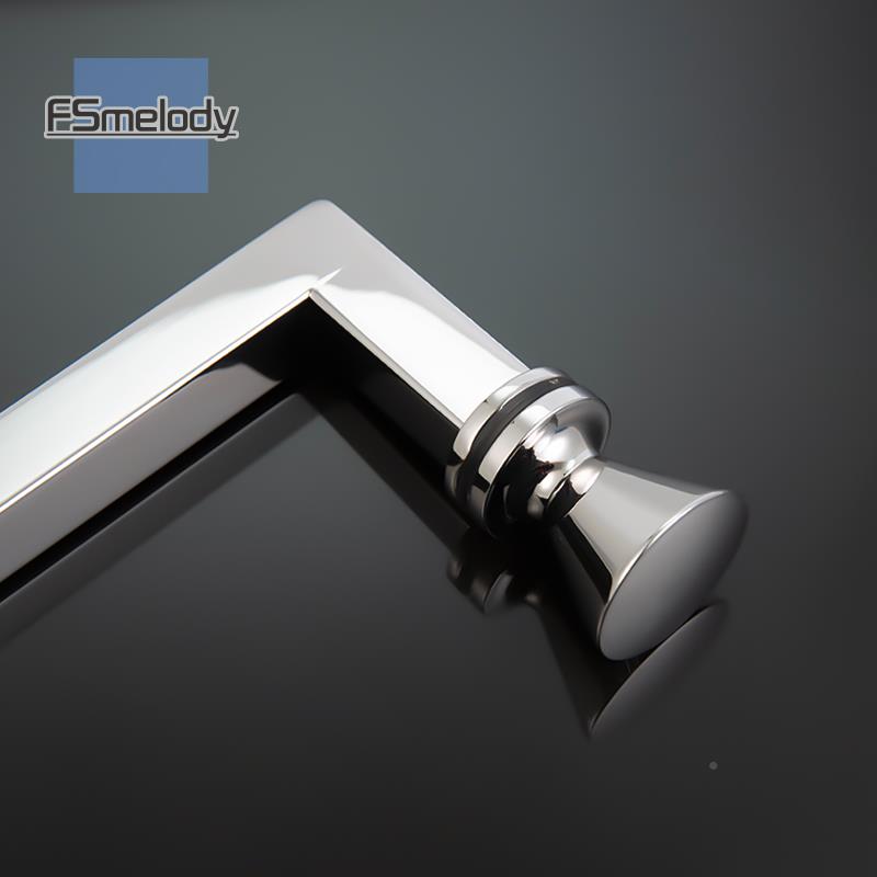 新款007-淋F767T967浴隔断对开门拉手玻璃移门把4手30不锈钢方管