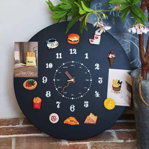 挂钟ZGZ磁吸家挂墙客时厅用感闹钟钟室卧钟装饰电子宿舍数字