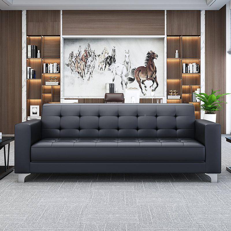 办公沙发商务接待现代简al123约会办客单三人位室沙公发茶几组合