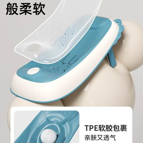 迩婴儿洗澡盆大号浴桶可浴QOQ盆坐躺幼小孩家用宝宝折叠儿新生图