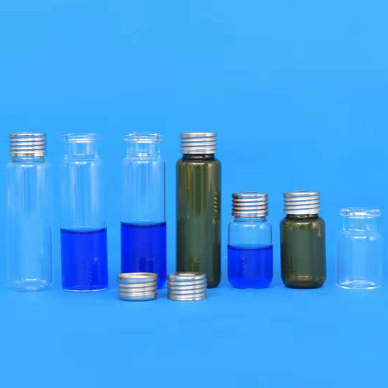 螺纹取0明样瓶配铁盖1mml/20l棕/透色谱进样瓶多规格可选10-20ML