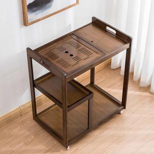 HFUHY2厅桌家用小茶台楠竹移动茶几茶车客阳台茶烧X水泡茶柜茶具