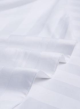 酒店ABQ四件套品纯棉白色厂被套床上用6支缎条件套民宿被套价直0