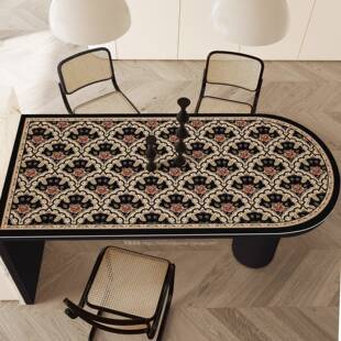 复ltao1009古圆椭圆形防油防水桌赛圆尔岛台可弧形擦垫洗餐桌垫桌