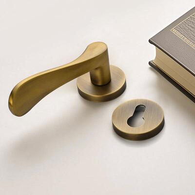 猎睿黄古铜室内用静锁音磁吸分体门通OCL用型把家手卧室卫生间锁