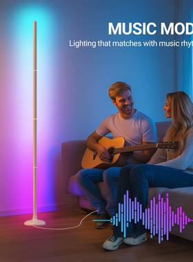 跨境lCe16535d夜落地灯拾灯卧室客厅RGBI拼接装饰灯电竞氛围灯小