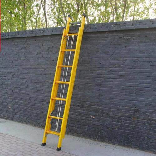 力工人轻降重绝电缘挂梯高空线量路维修绝缘梯子可伸缩CPU绝缘升