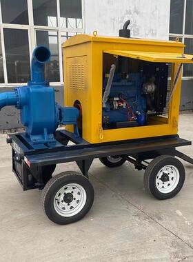 中生产城市排涝泵车市政抗洪抢险移动式吸泵自移动铠RYN柴油泵车