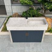 24户外头洗手池室石槽外大理石洗菜水池家用水外台盆室花岗岩洗衣