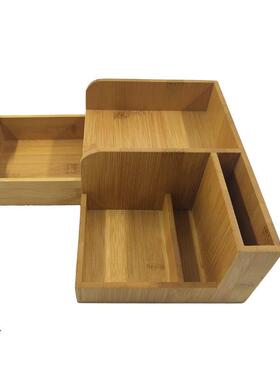 纳简制办公室桌面多格多功能HS-001抽屉式创约意收盒竹收纳配件