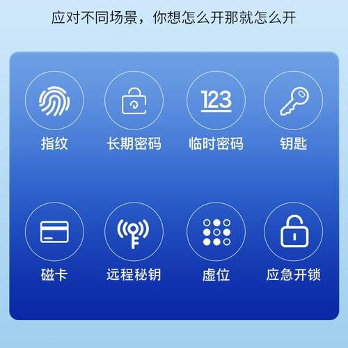 指纹智能锁家用防门智能锁密码锁门锁大门锁电子锁门铃盗82471047