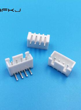 XH连接器2.54mm94p直针弯针针ECR座XH-4AW0弯针座C°白色卧式座3