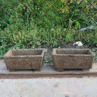 石雕院饰摆件户仿古石缸室庭内石槽鱼缸10060265花盆养鱼装青外石