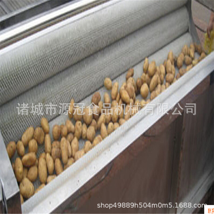 多功能去杂毛辊清洗机不锈钢土豆芋头脱皮机芥菜花生毛刷清洗机
