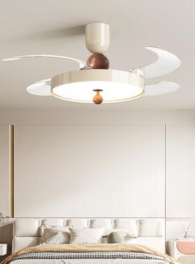 复餐古10890中古胡桃木纹风扇灯一厅式体吊扇灯法吊扇灯隐形客厅