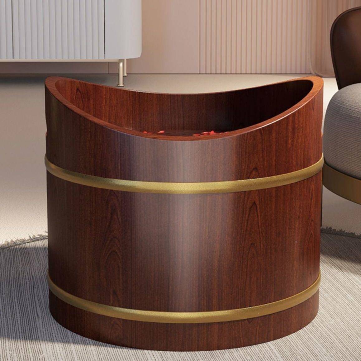 新款香柏木泡WMC厂脚桶实木家用成泡人脚盆木足浴桶质木盆洗脚盆