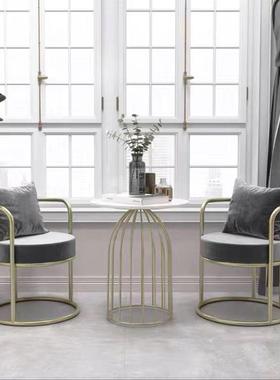 轻奢奶油风经阳茶桌简椅三件套日式约小户型77493家用济台型组合