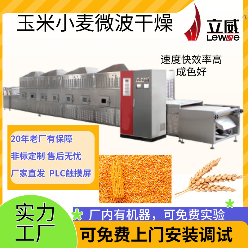 五谷杂粮微波烘干设备小麦胚芽熟化机规格齐全干燥箱