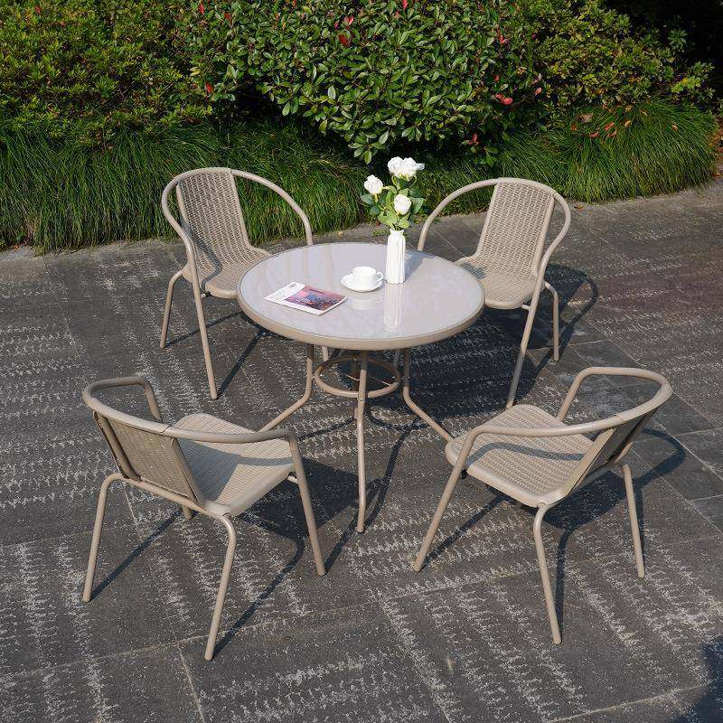 户桌椅外庭院组合香槟色围带休露闲伞藤椅室外台阳台铁艺花园藤编,商业/办公家具,商用藤编家具,淘宝优惠券,粉丝福利购,淘宝优惠卷