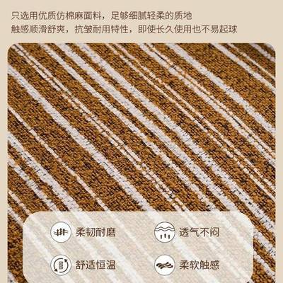 美式纹复艺古布条老34461虎椅家用客厅卧单室中古休闲人实木沙发