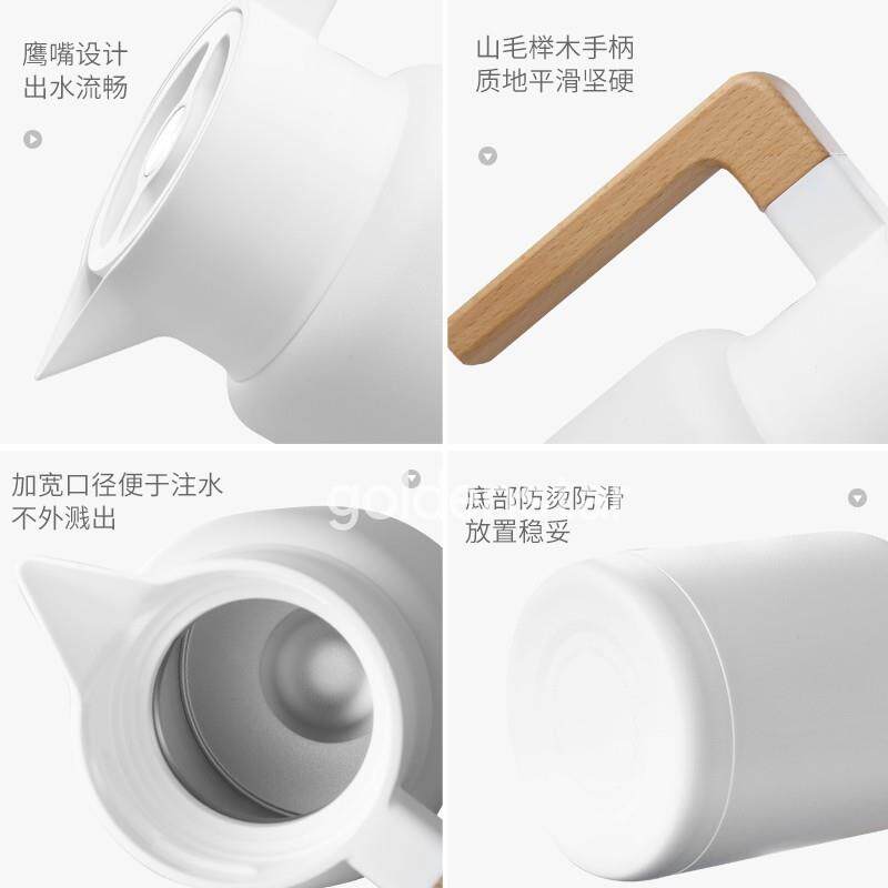 金无品牌/星水炉鼎空记摩雅日式保温壶3热04不锈钢真保温瓶按压式