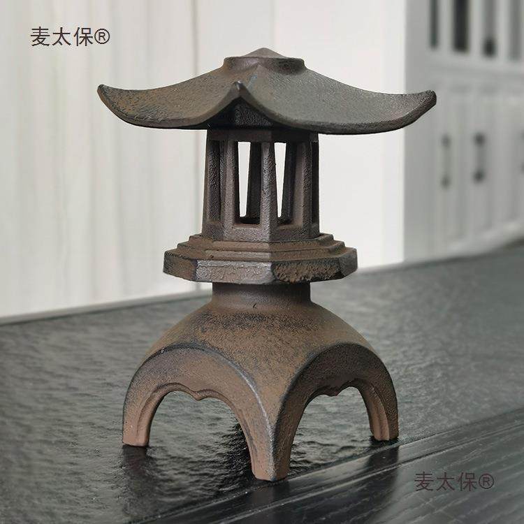 宫灯古代雪见灯铁烛台古传统装饰仿筑真怀旧铸铁建DJE复古长麦太