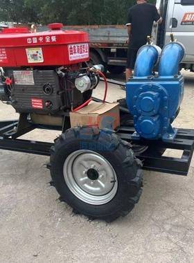 养殖场3寸粪带自吸抽粪泵52132高抽扬程不堵塞泵轮泥浆齿泵