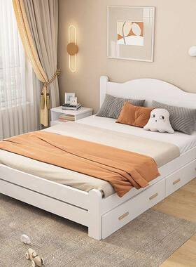 床新款儿床男家用优选儿41205童床女孩粉色双人单人侧卧实孩木童