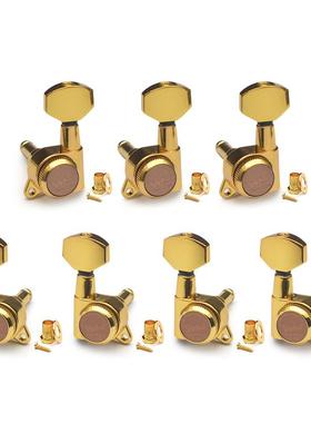 稀缺7音弦吉他调器3L4R弦准1:18钮他封闭74534自锁旋准弦卷弦吉器