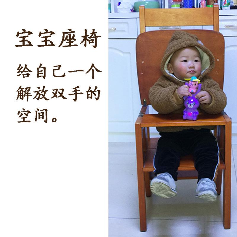楠竹楼梯椅四层缘梯ION架多家梯子两用功能用楼梯凳折叠靠背绝椅