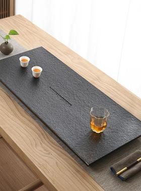 整块金石茶家新用简约大号石头茶台现代石材轻奢茶海2FUD02盘5乌