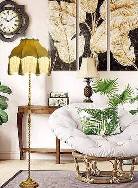 全铜流苏intge复古法40573式美式客厅卧室书房卧客厅氛围v感室落a