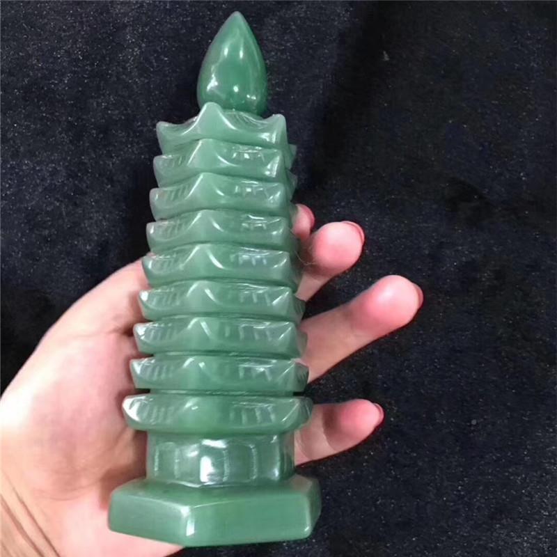 天然摆塔东陵玉无品牌/文昌摆件九水晶宝层塔家居件