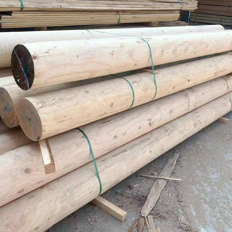 户外防木腐南方松樟子松原木GVY凉亭花旗松古建圆柱防腐木木栈方