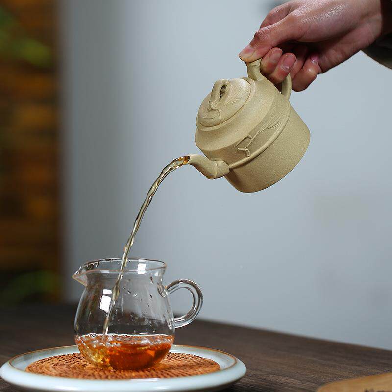 宜兴名家紫砂壶工原本山矿泥泡茶壶君手竹茶壶功FLR夫泡茶绿具