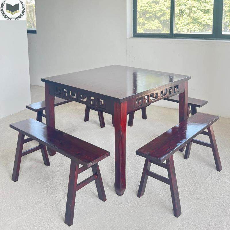 四方QKL古正方方桌餐桌餐桌椅家木用实中形式仿面馆饭店商用八仙,商业/办公家具,餐桌椅系列,淘宝优惠券,粉丝福利购,淘宝优惠卷