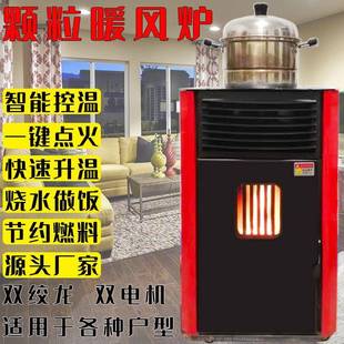 新型智能生物质颗粒取暖炉家用冬天室内热风机颗粒采暖炉柴火炉子
