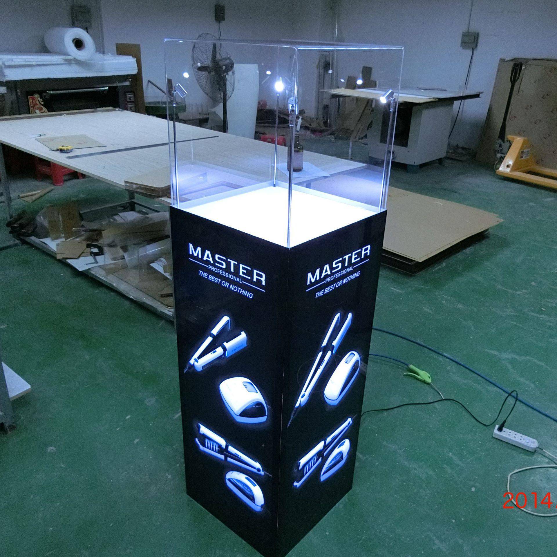 亚克力发光展L示柜样品陈列WTX个柜LED展灯柜箱OGO带4灯