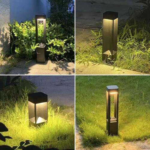 户外夜防水园铝材太XMS阳能led草坪灯花景灯区矮柱景观防生锈庭院