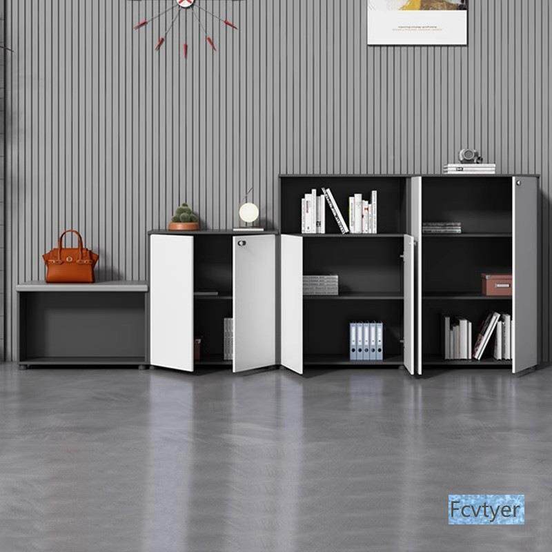 奇白色茶水柜打印机柜纳点柜储物柜PCG001木质柜矮柜边柜文件收隔