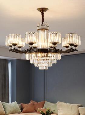 水晶大气灯2客厅主灯吊具简约现代轻奢63097美式205新年款卧室复