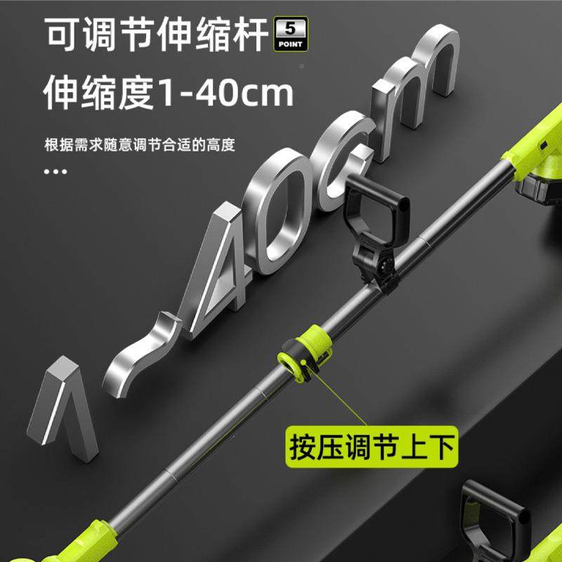 多DHB修功能篱除草机枝绿剪打草机器小型便充携家用电式锂电割草